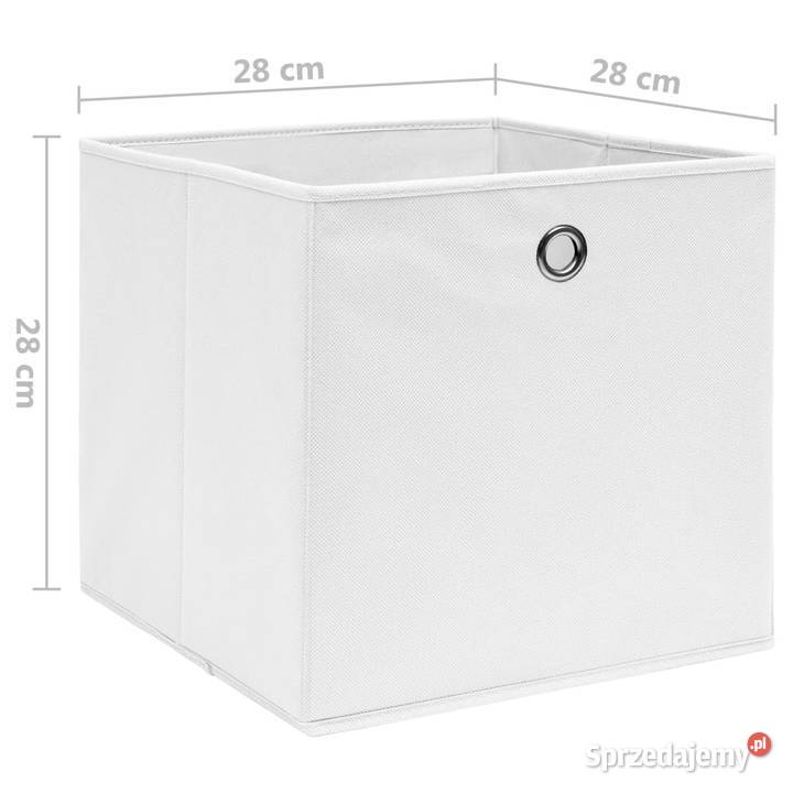 Pudełka z włókniny 10 28x28x28 białe WM325209 mazowieckie Warszawa