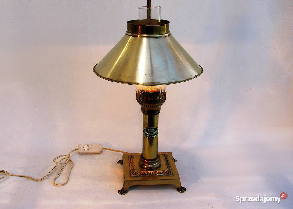 Lampka nocna mosiądz Paris expres zachodniopomorskie Szczecinek