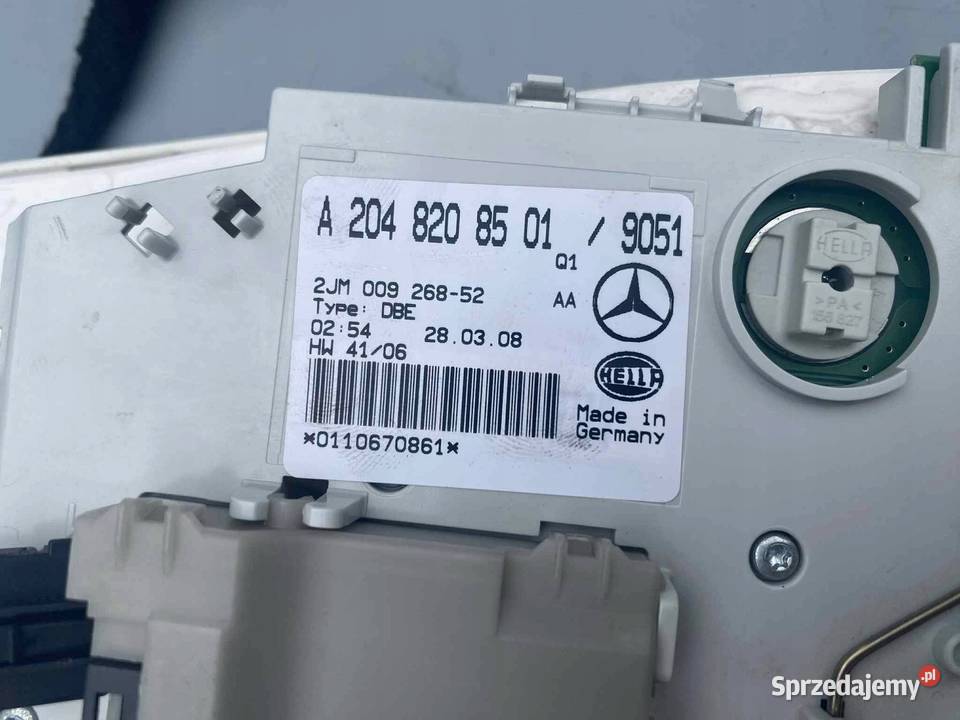 MercedesBenz C W204 Światło lampka wnętrza Łagiewniki