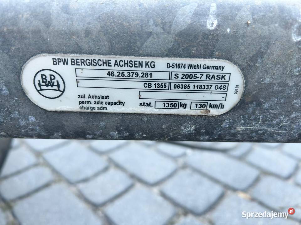 Osie do przyczepy Kluczewsko