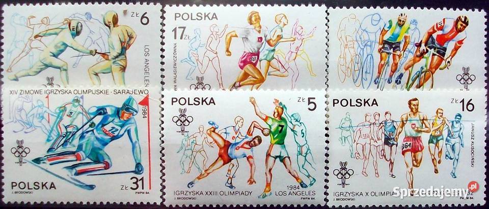 Znaczki polskie 1984 czyste Leźnica Wielka-Osiedle