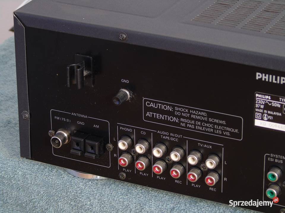 Wzmacniacz z radiem Philips FR911 mocny i Amplitunery Jasło