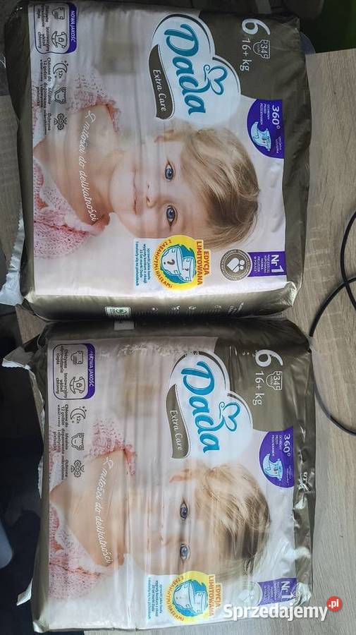 dwa opakowania pieluch Dada 6 Opatów