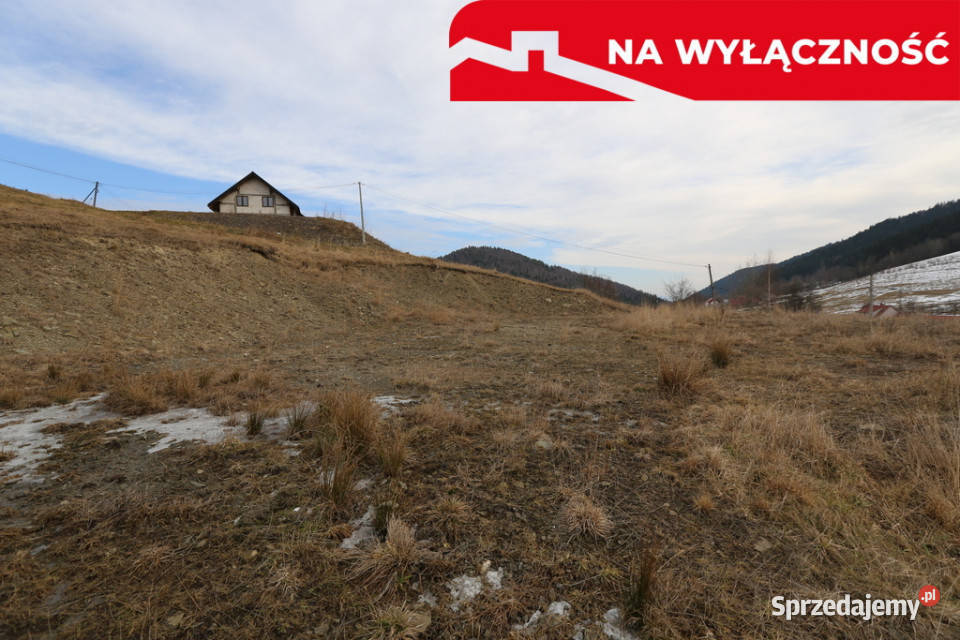 Przestronna działka budowlana w Młyńczyskach asfalt Sprzedaż Młyńczyska sprzedam