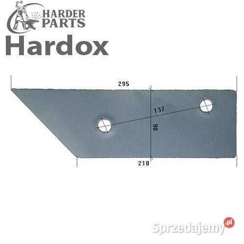 Płoza krótka HARDOX 24061914P części do pługa sprzedam