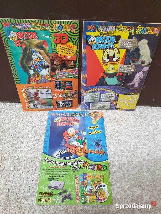 Kaczor Donald zestaw 3 komiksów 2001 Rok wydania 2001