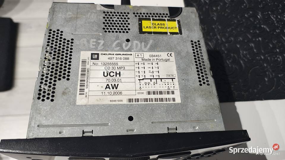 Radio opel cd30mp3 z bluetooth Łódź