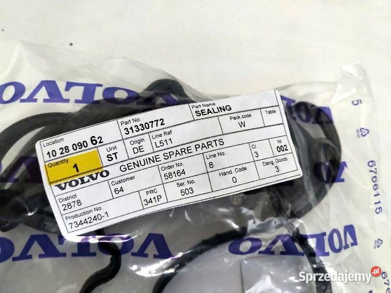 VOLVO V40 uszczelka pokrywy zaworow 16T OE Bielany Wrocławskie