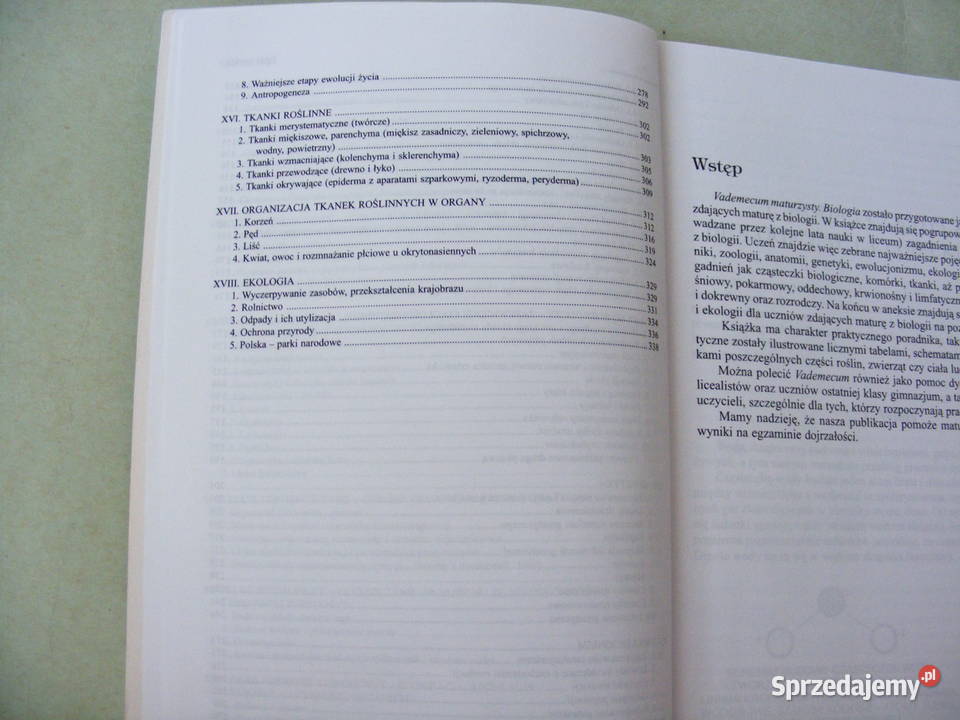 Biologia i ekologia Szpilowa Biologia Vademecum twarda Oborniki Śląskie sprzedam