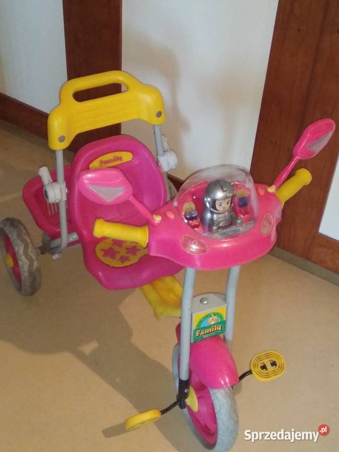 rowerek trójkołowy dziecięcy dziewczęcy daszek Rowerki wielkopolskie sprzedam