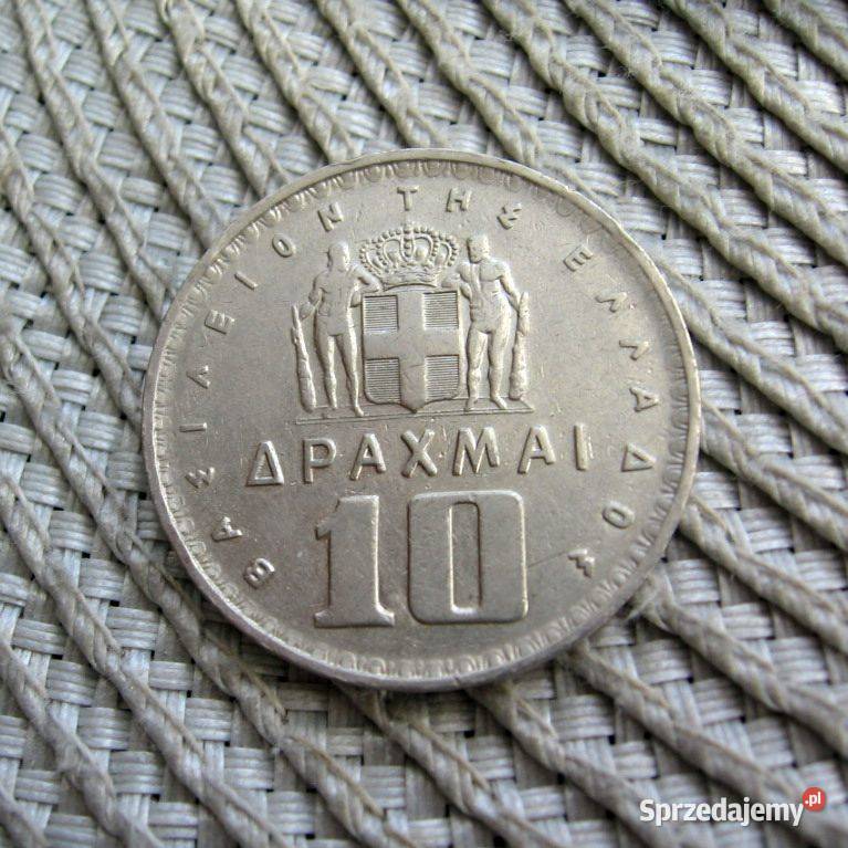 Grecja 10 Drachma 1959r Król Paweł I Kalisz