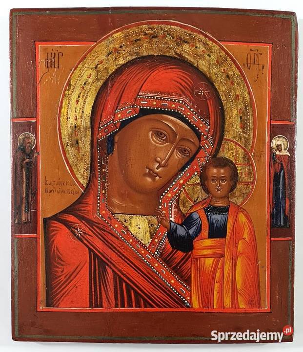 Ikona Matka Boża Kazańska XIX wiek 0030