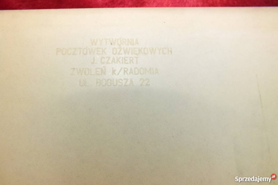 Stara pocztówka dźwiękowa HomoHomini lubuskie