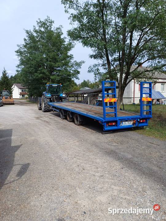Tridem przyczepa niskopodwoziowa z najazdami Biłgoraj