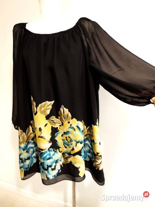 Bluzka Tunika Jedwabna 100 Naturalny Jedwab kolorowy Łomża