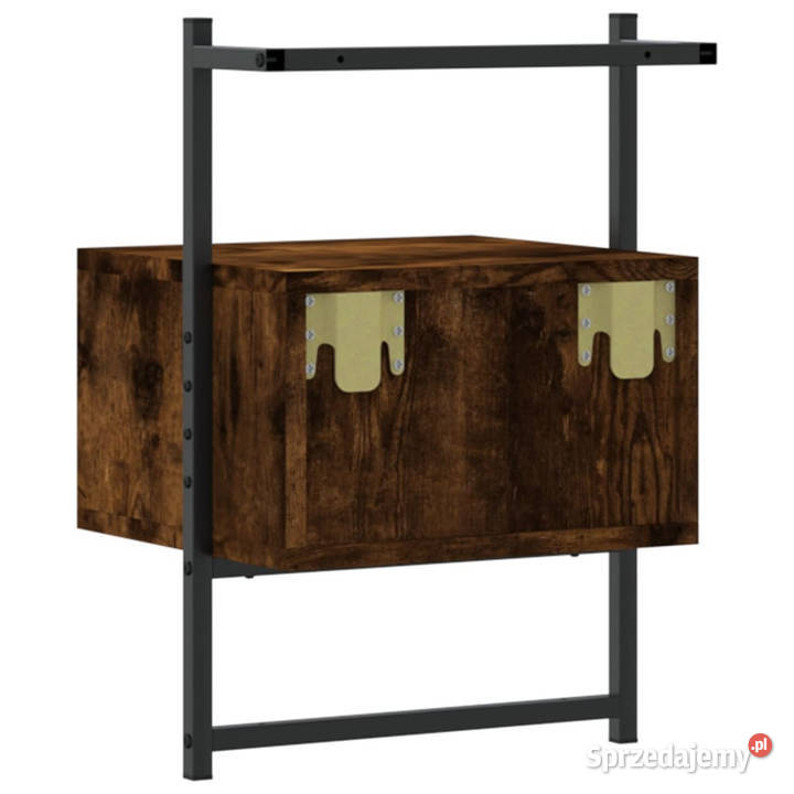 Szafki nocne wiszące 2 przydymiony dąb 35x30x51 Nocne