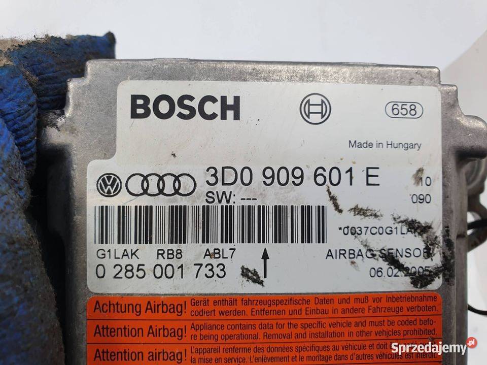 SENSOR AIRBAG PORSCHE CAYENNE I 3D0909601E Lipno sprzedam