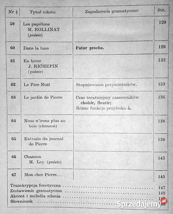 Mon Ami Pierre Podręcznik języka Francuskiego kl Rok wydania 1967 Pozostałe lubelskie Chełm