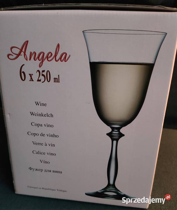 Kieliszki do wina 6 sztuk 250 ml NOWE Bielsko-Biała