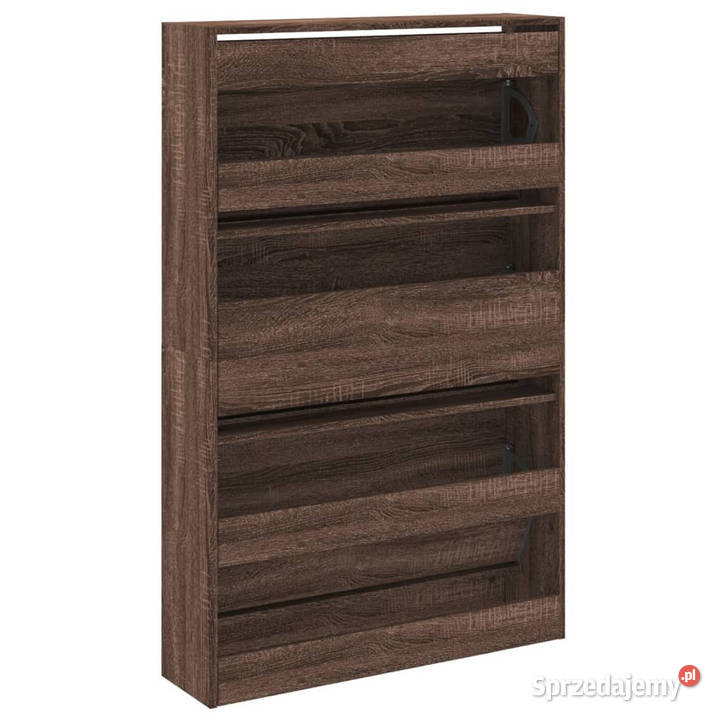 Szafka na buty brązowy dąb 80x21x1255 WM839930 Warszawa