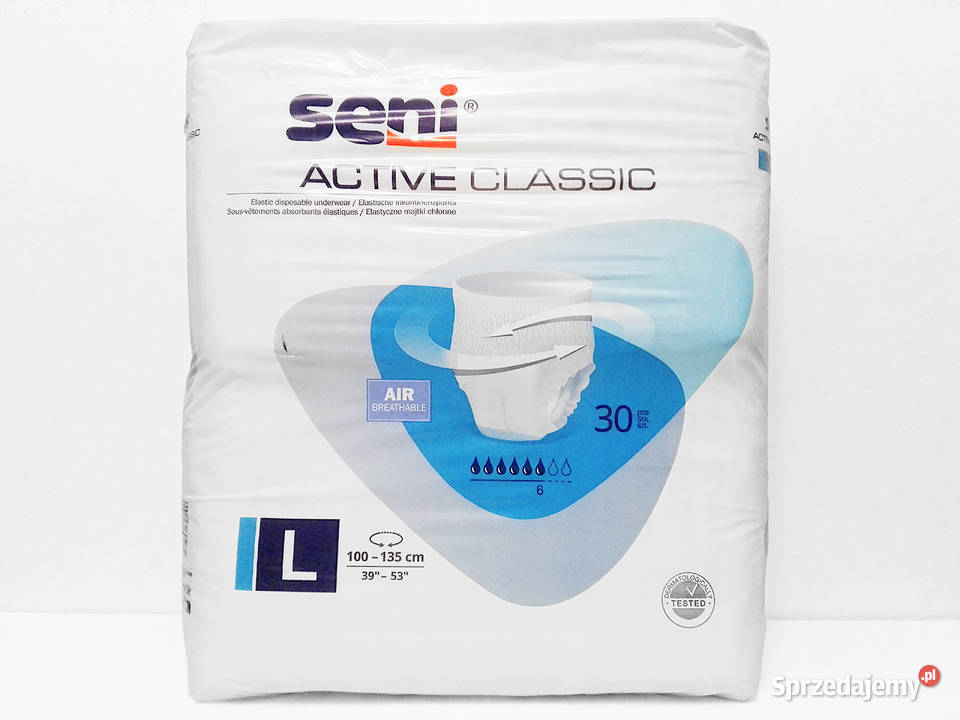 MajtkiPieluchy chłonne Seni Active Classic L