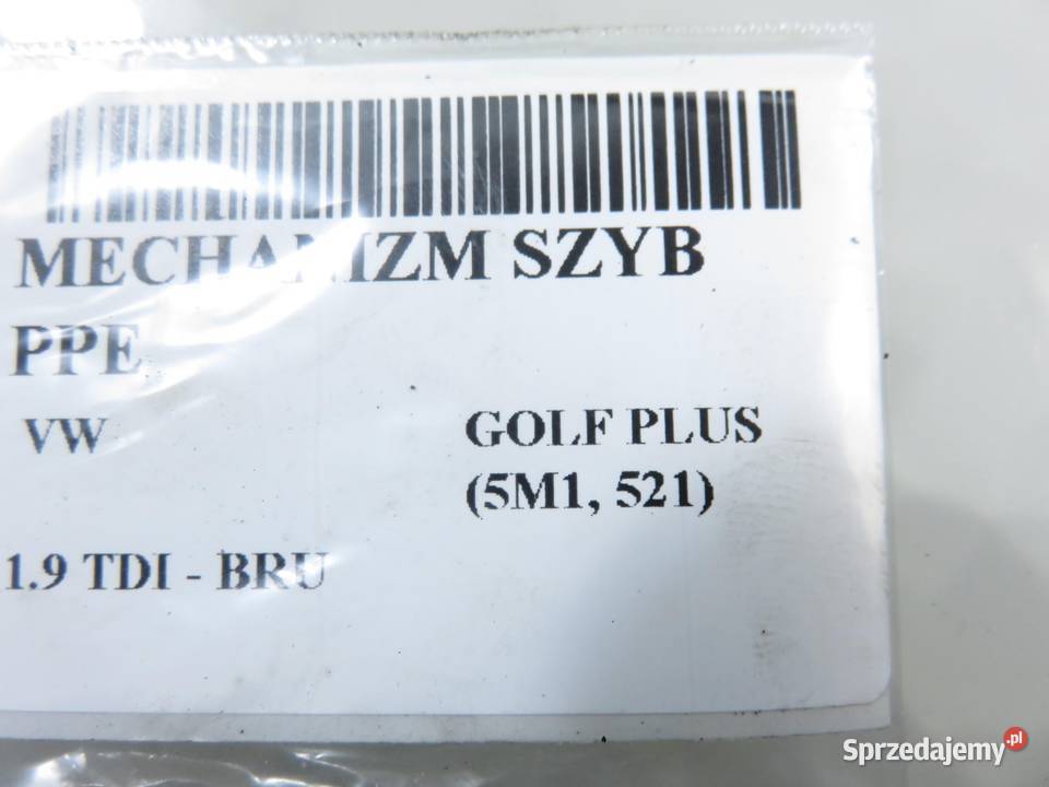 PODNOŚNIK SZYBY PRAWY PRZEDNI VW GOLF PLUS