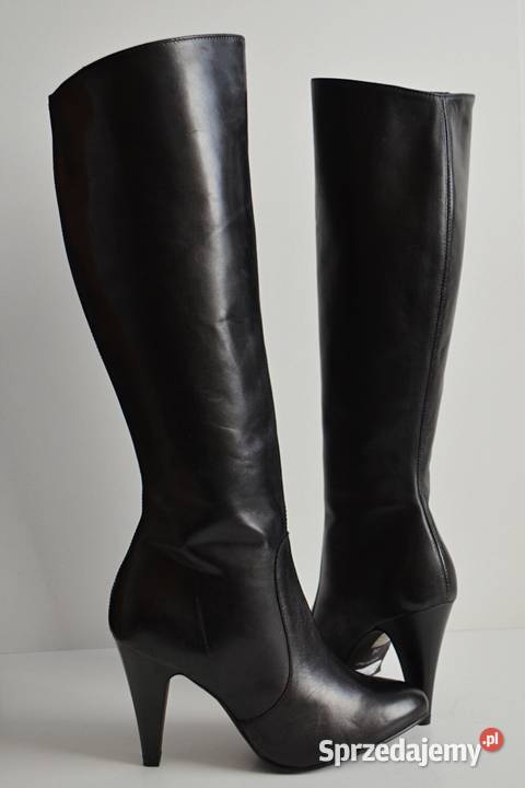 TAJEMNICZA KLASYKA kozaki Minelli do kolan skóra