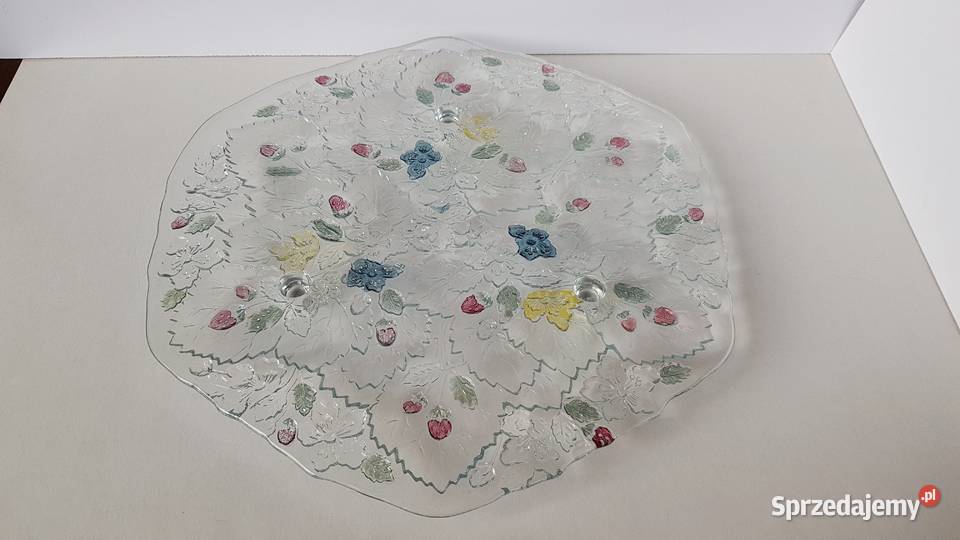 Patera Poziomki Strawberry na nóżkach kolorowe Dąbrowa Górnicza sprzedam