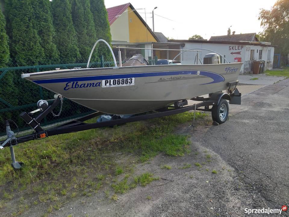 Łódź wędkarska z silnikiem zaburtowym Mercury 50 pomorskie sprzedam