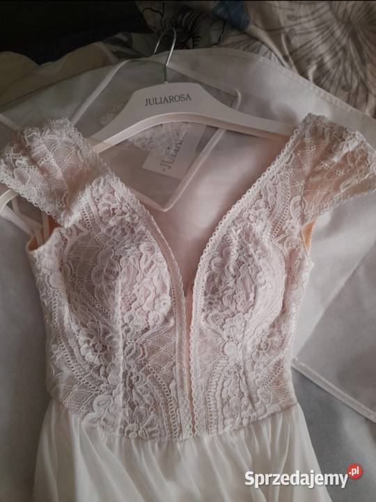 Suknia ślubna lekka zwiewna wygodna Kraków sprzedam