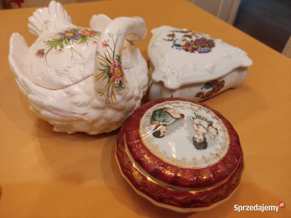 puzdro bomboniera szkatułka z porcelany lubuskie Gorzów Wielkopolski