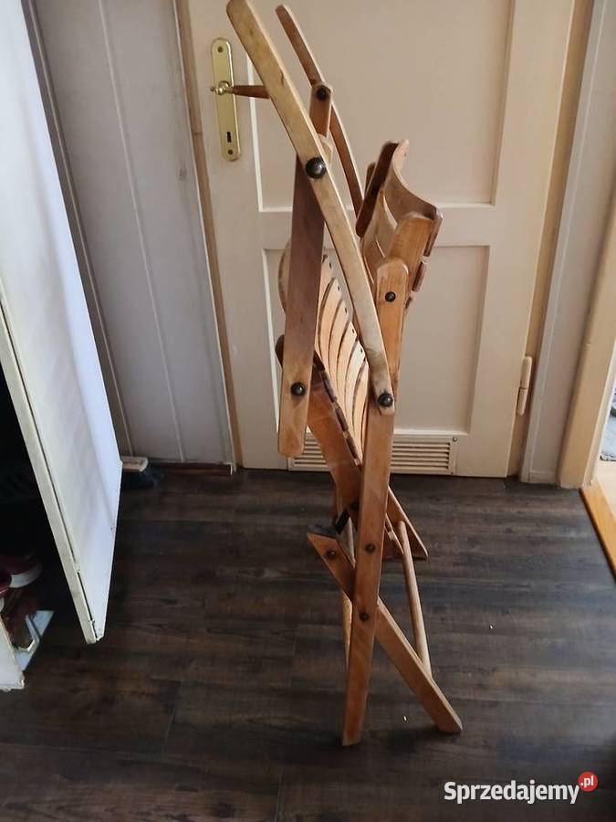 Stare krzesło składane z lat 50 tych 65cm Kraków