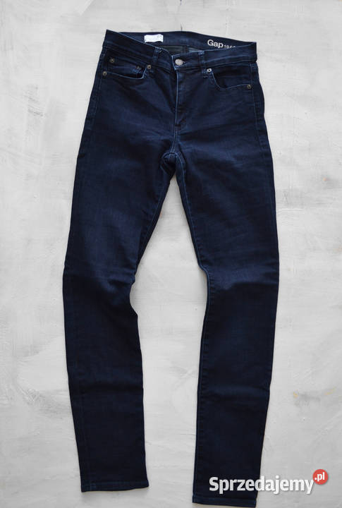 granatowe jeansy GAP rurki slim stright r27 Długie mazowieckie Warszawa