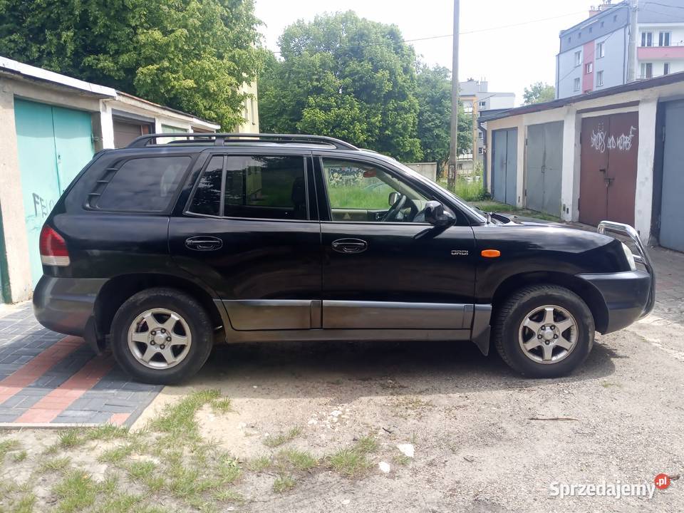 Auto osobowe Hyundai Santa Fe CRDI czarny tanio czarny śląskie Bytom
