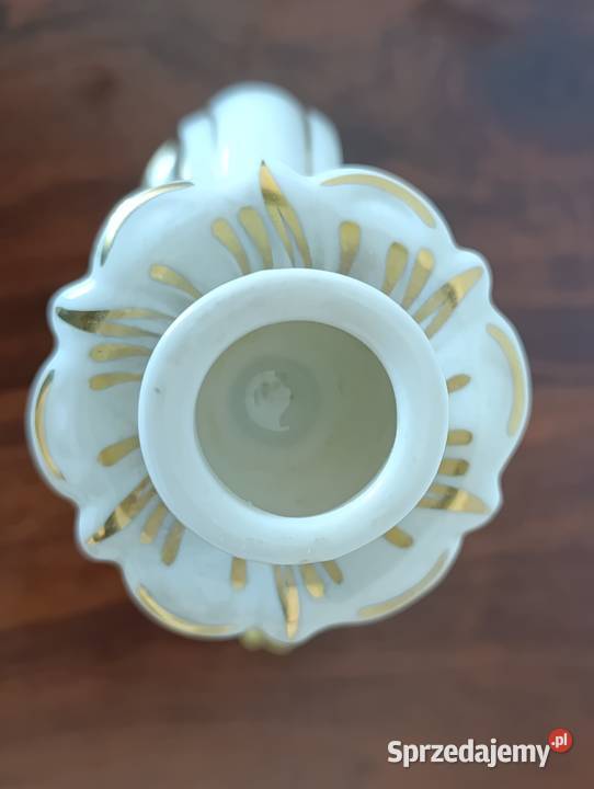 Porcelanowy świecznik Dresden z korona unikat Dom i Ogród Gdańsk