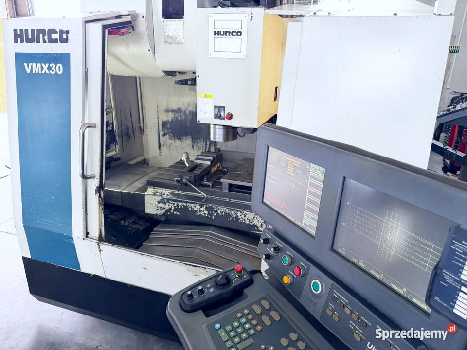 Frezarka CNC HURCO VMX 30 chłodzenie wrzeciono Zabór