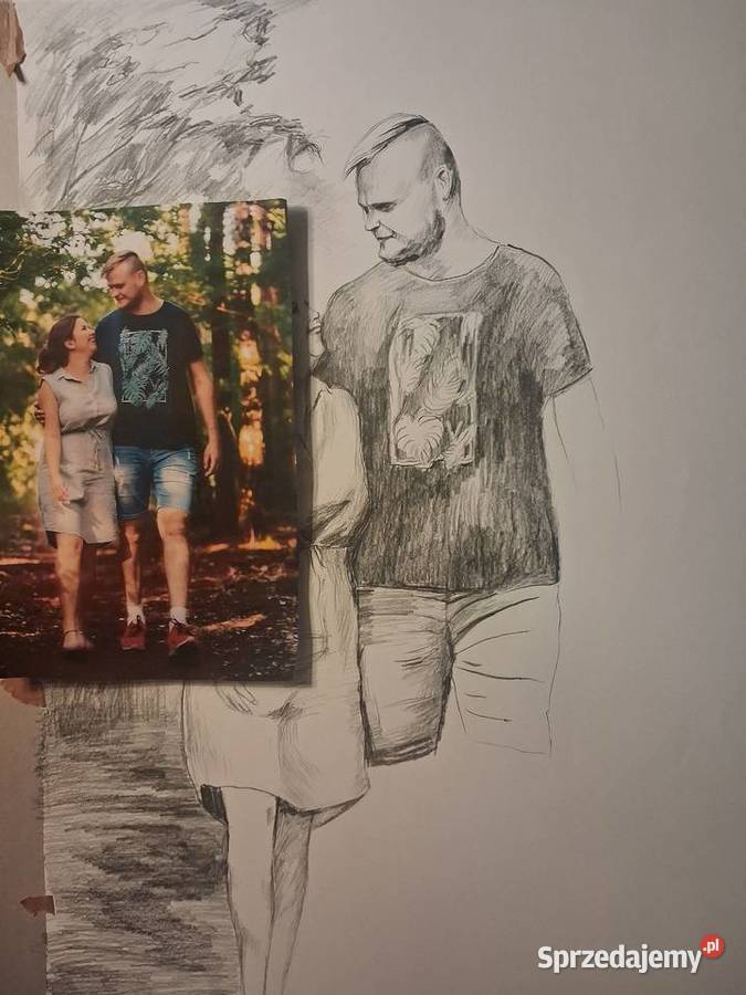 Rysunek portret na zamówienie Toruń
