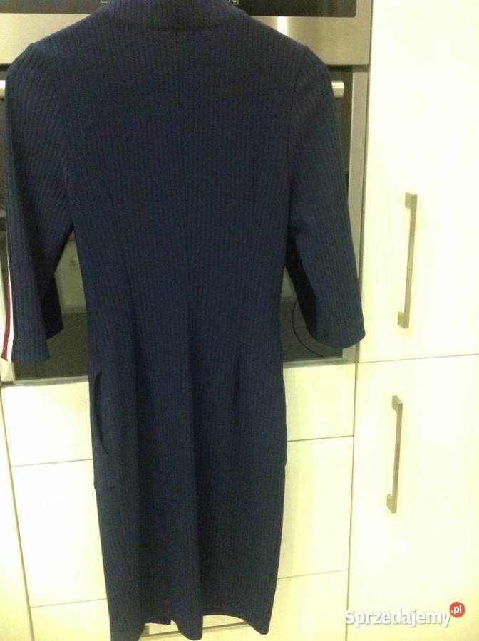 Sukienka Granatowa Damska LALOUS XSS S Prążek j Nowa Sól