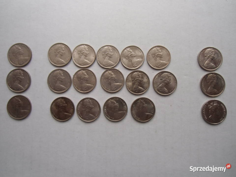 Monety Australii sprzed 1990 roku139 sztuk Grudziądz