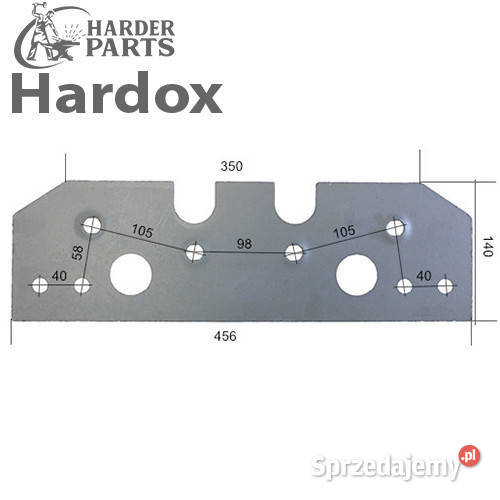 Płoza długa HARDOX 64000045S do pługa MASCHIO Suwałki