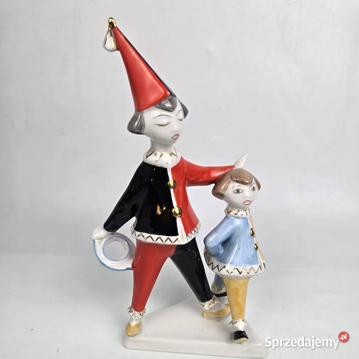 2 Klauny Art Deco Hanzly Jen Hollohaza Węgry Pomiechówek sprzedam