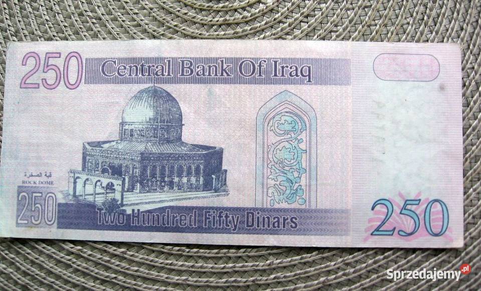 Irak 250 Dinar wielkopolskie Kalisz sprzedam