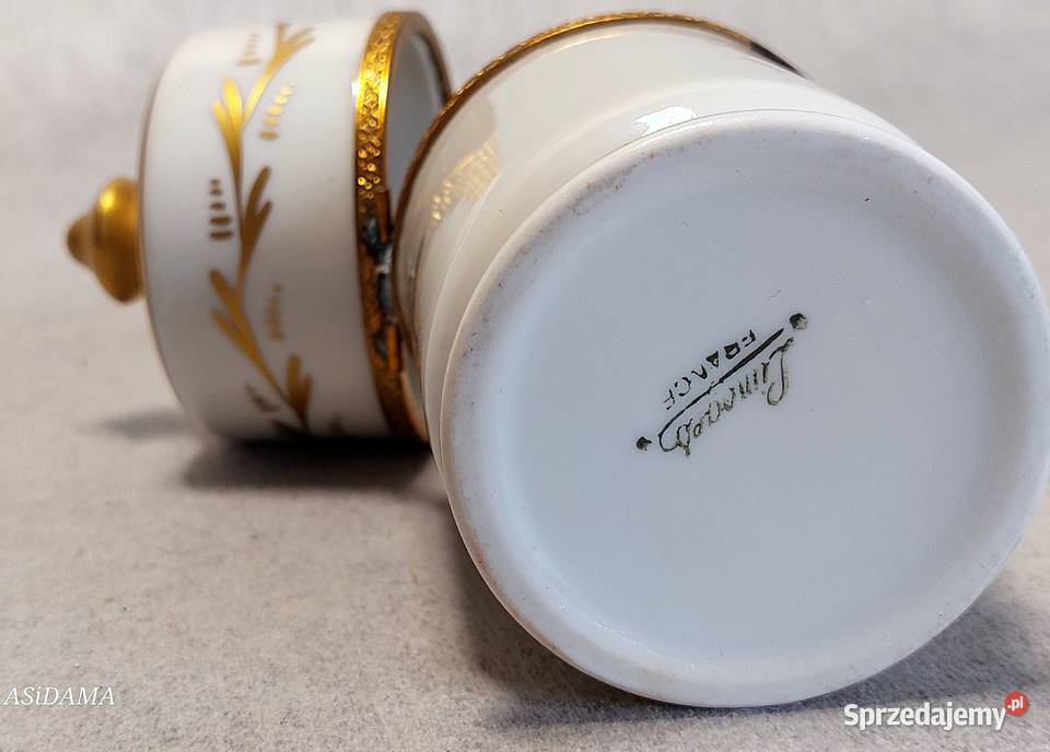 LIMOGES Napoleon Puzdro Słoiczek kosmetyczny Antyki, Sztuka, Kolekcje zachodniopomorskie Dobrzany sprzedam