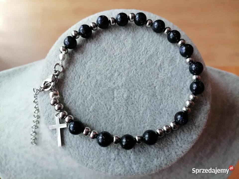 Bransoletka różaniec z kamieni naturalnych Noc Kocmyrzów sprzedam