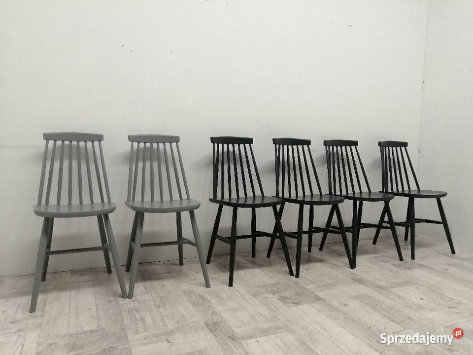 krzesło krzesła Fameg A5910 projekt Grabiński szczebelki prl