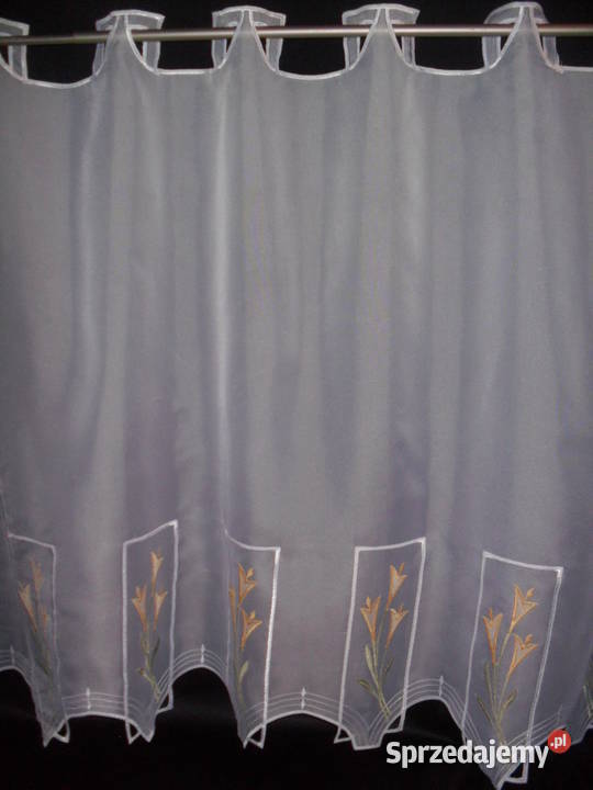zazdroska krótka firanka 70 biała woal Wrocław