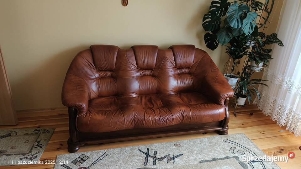 Sofa i fotel skórzany Słodków Pierwszy sprzedam