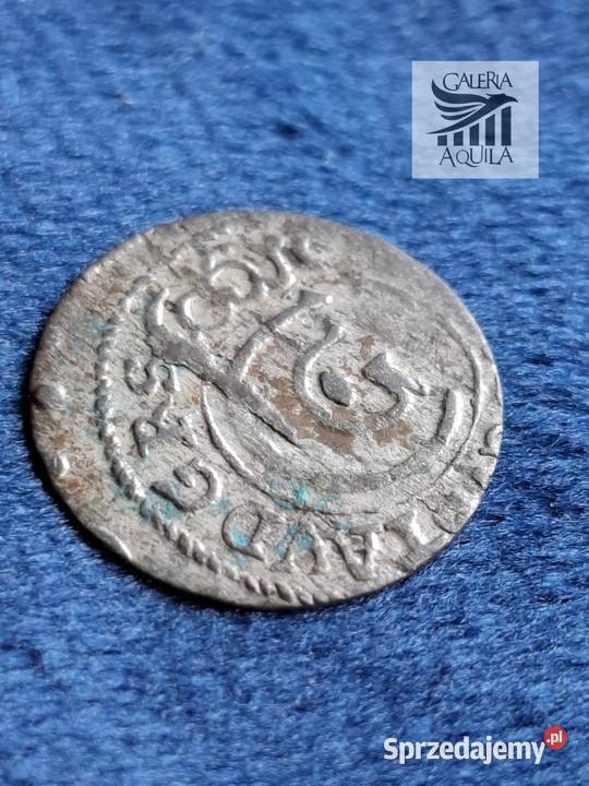 Szeląg miejski Karol X Gustaw Ryga 1658 okupacja