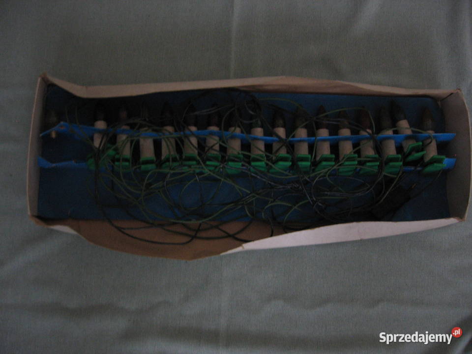 Lampki choinkowe tradycyjne żarówkowe stare PRL