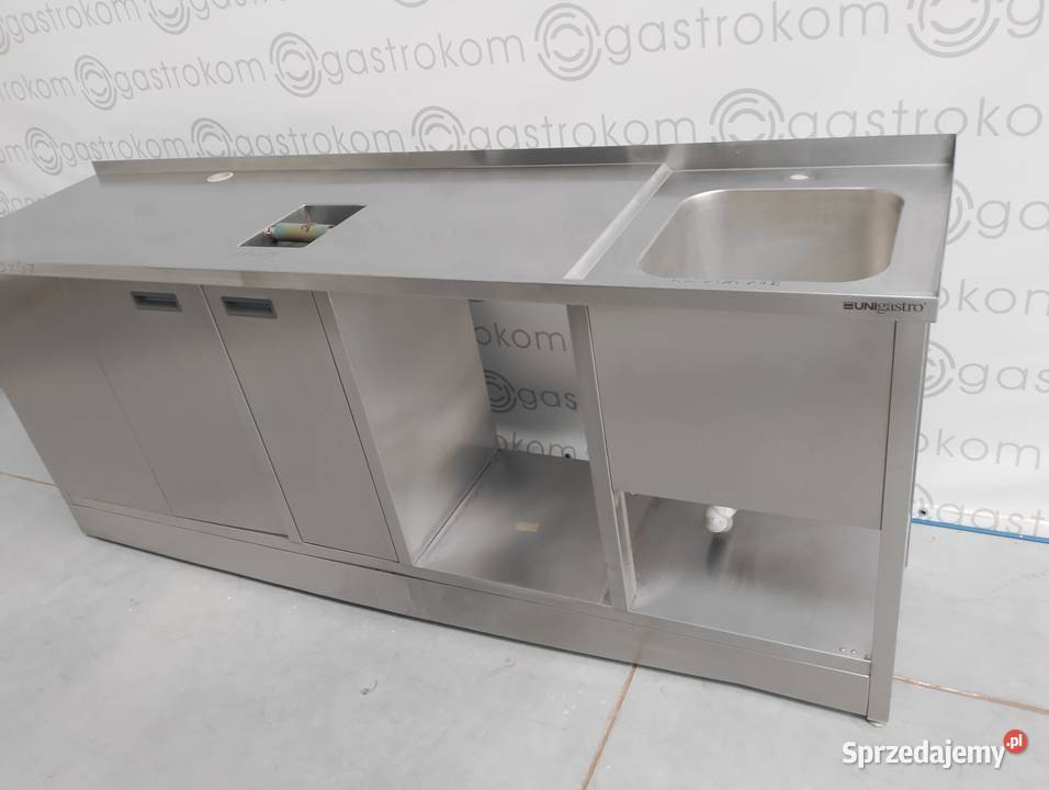 Stół ze zlewem odbijakiem na kawę i szafką Wrocław